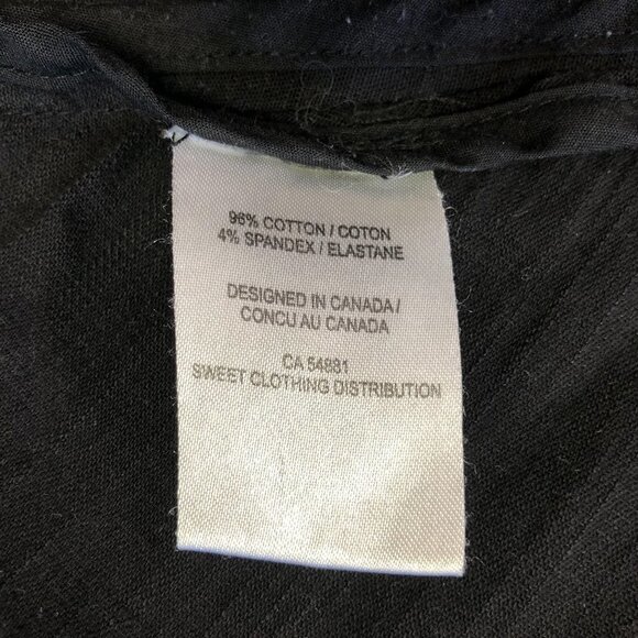 Mia Melon Black Lightweight Cotton Jacket Size Small - Picture 6 of 15